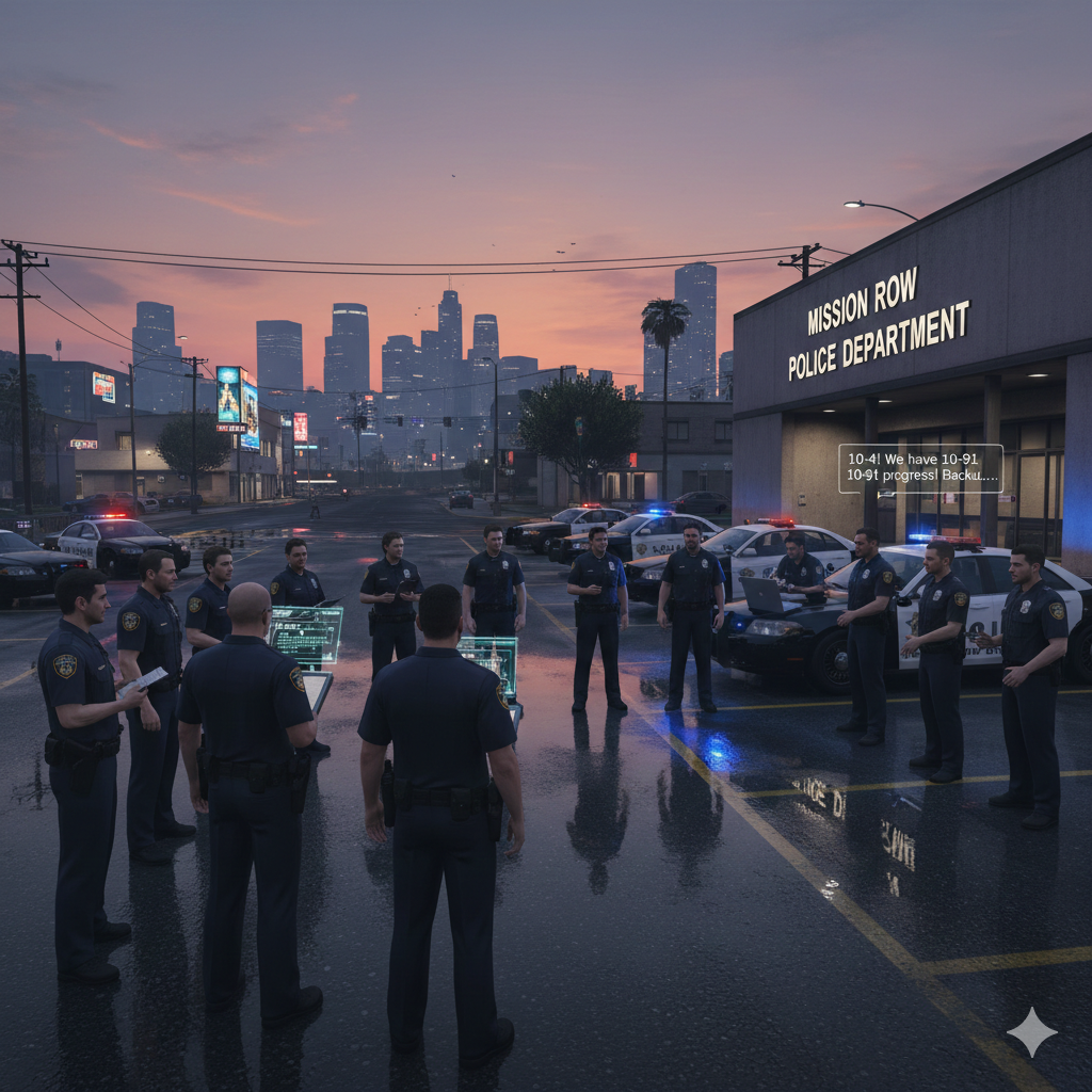 TA-RP-LSPD-Officer-Lineup, Virtual-Police-Incident-Report-GTA-V